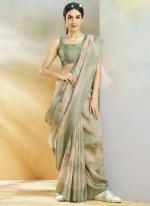 Silk Green Festival Wear Weaving Saree